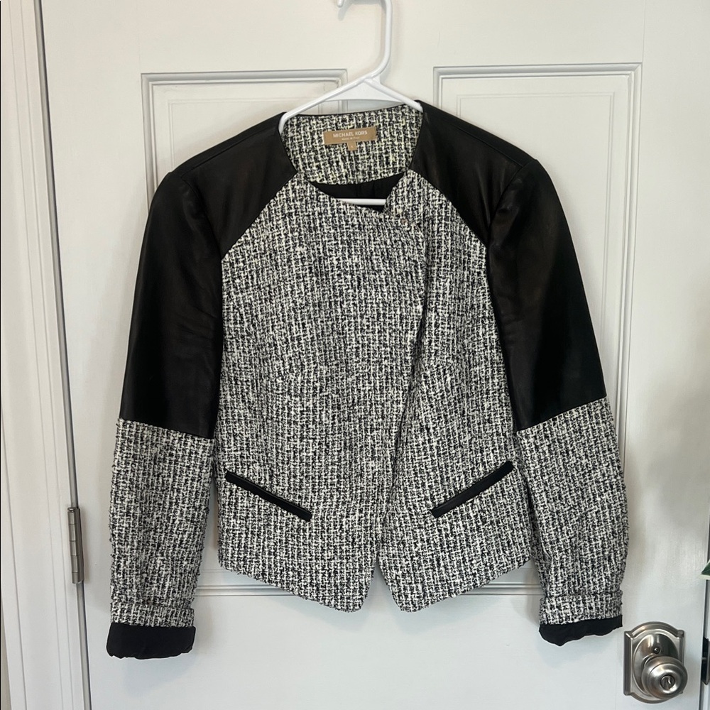 Michael Kors Black and White Women's Blazer Size 8